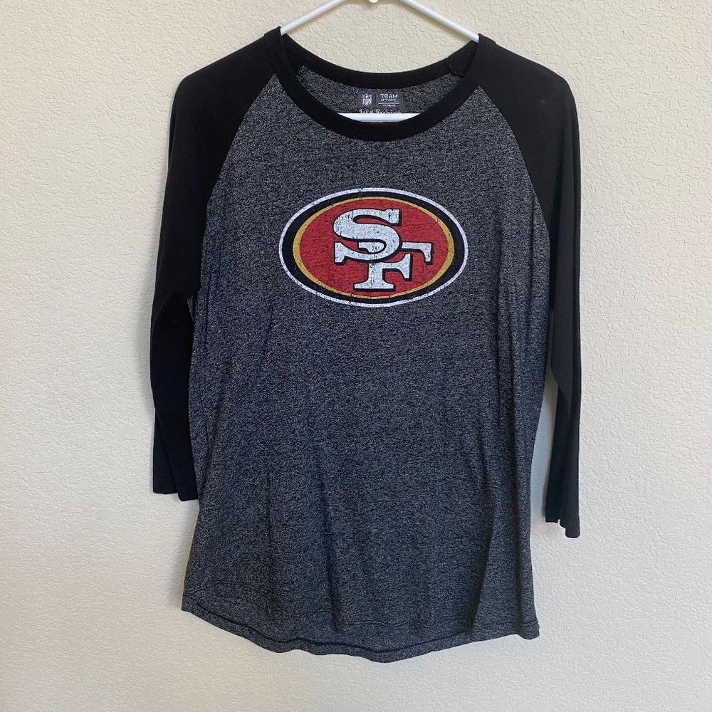 NFL Womens Size Large Colin Kaepernick 49ers Raglan T-shirt